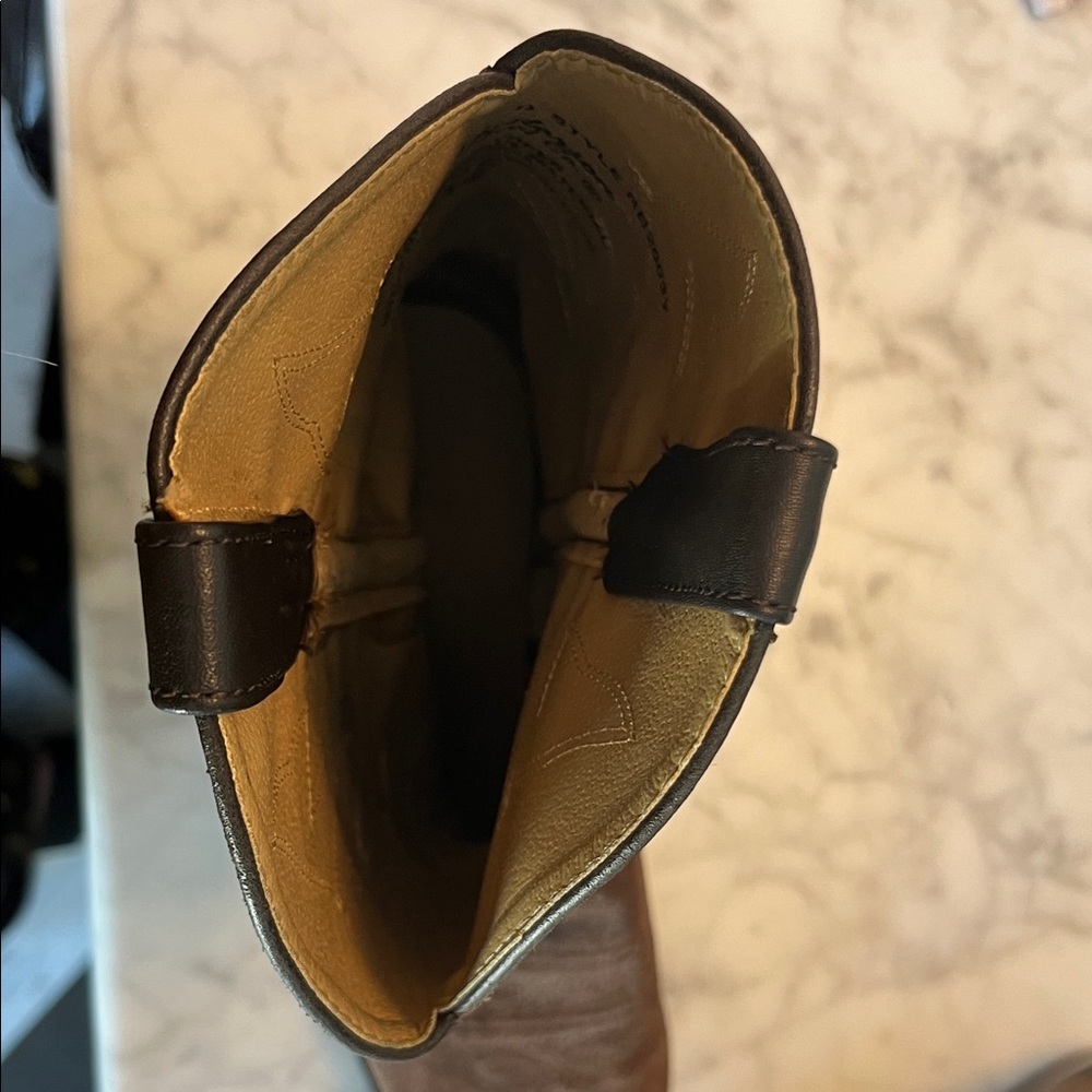 Masterson Brown and Black Leather Western Cowboy Boots Size 5 D - Picture 8 of 9